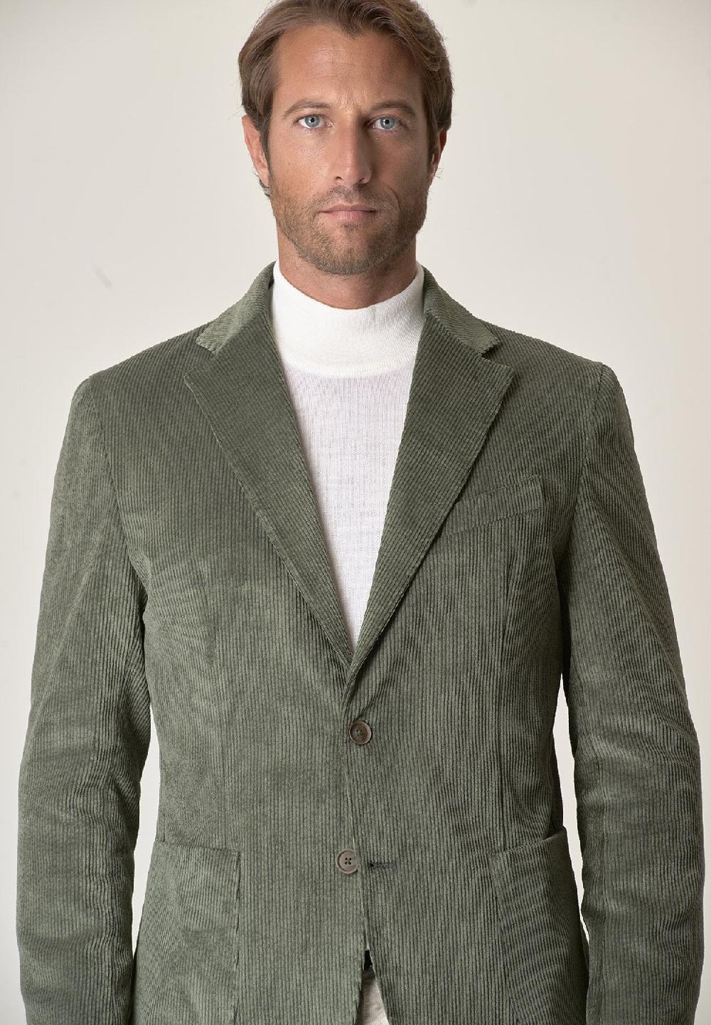 Angelico Giacca verde velluto Economico